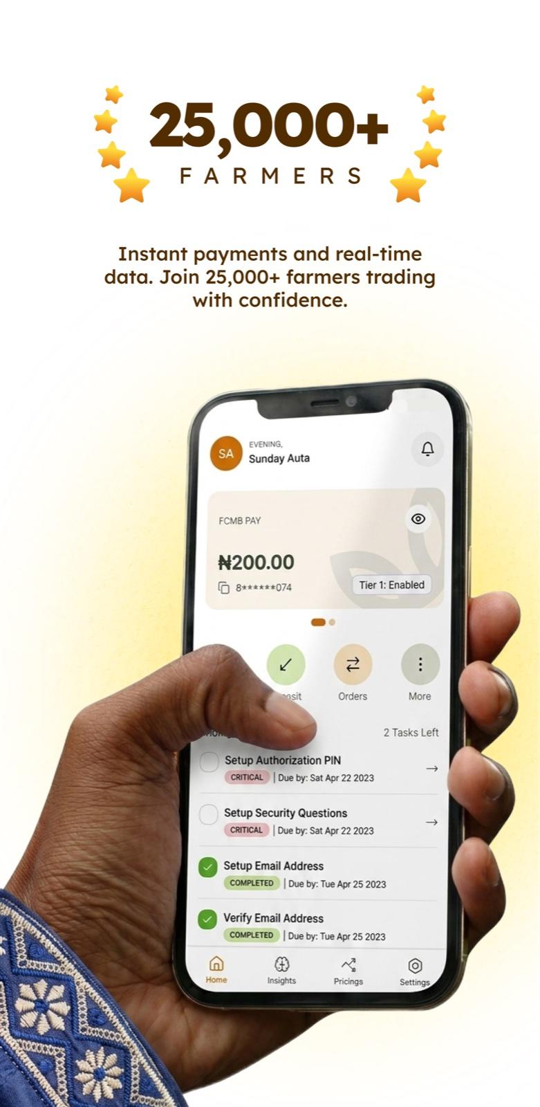 Kasuwa home with wallet and live listings
