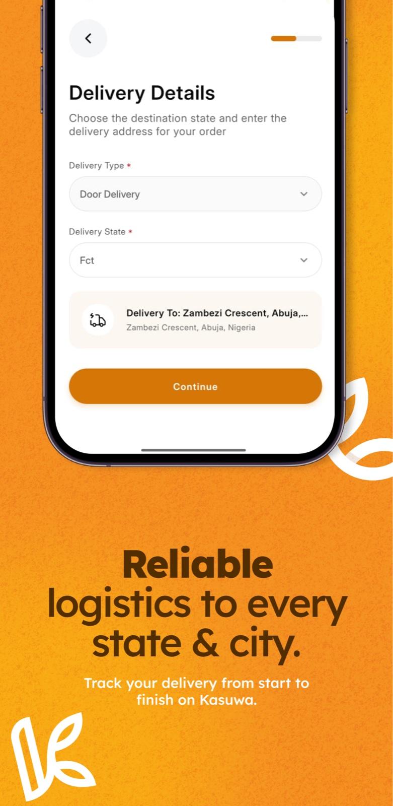 Delivery details form